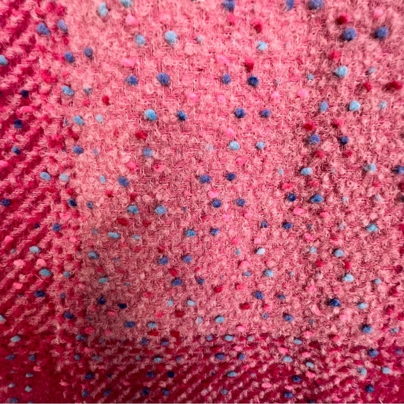 Nwt Talbots Confetti Plaid Tweed A-line Skirt Wool Blend Pink Preppy retro - Picture 5 of 11